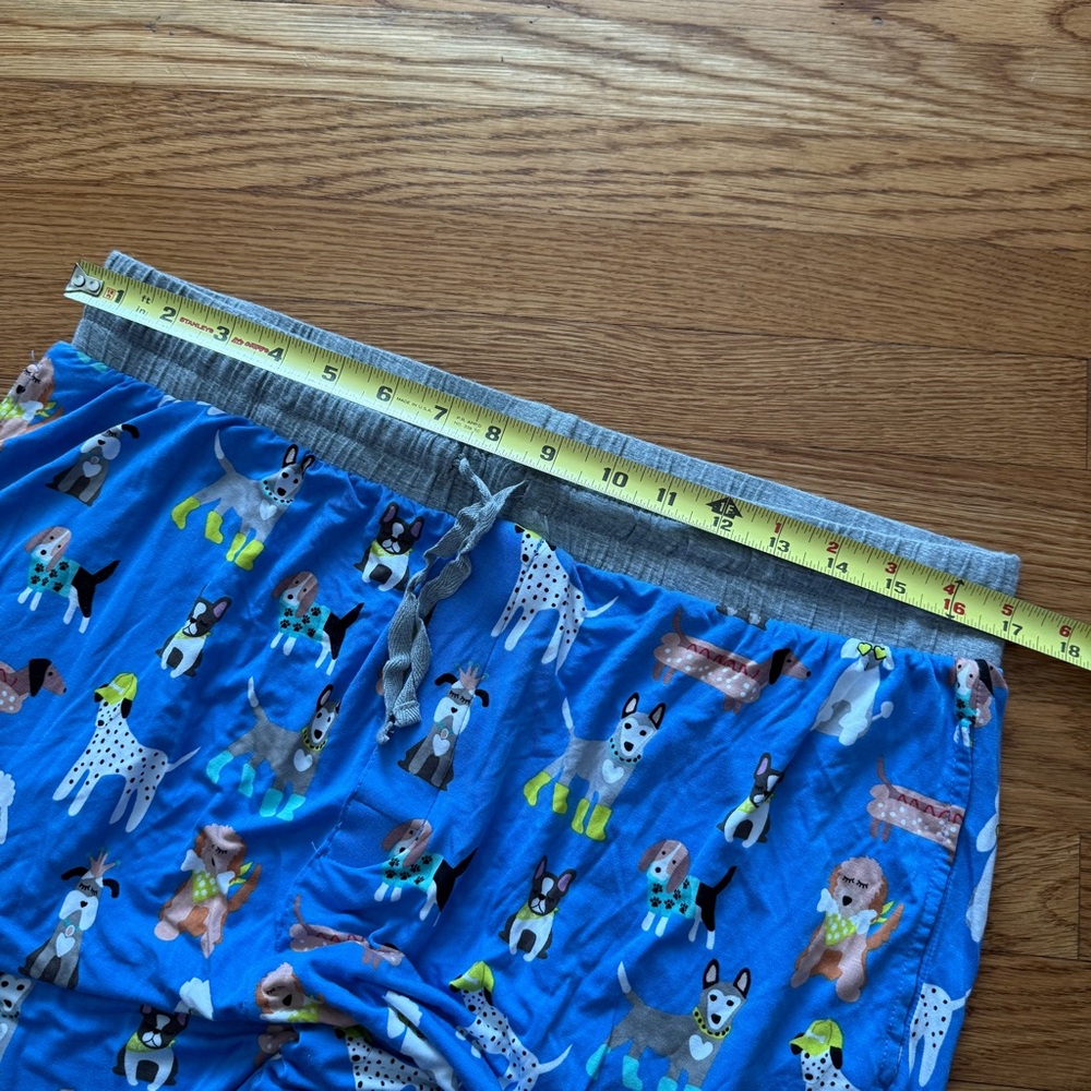 Little Sleepies dog print blue pajamas pants XL - Picture 6 of 6